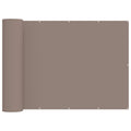 Balkon Sichtschutz 1,5 x 25 m Stoff mit PU-Beschichtung Taupe