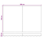 Einziehbare Markise Sand 3 x 2 m 100% Polyester und Aluminium