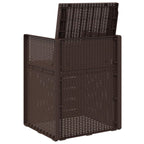 Garten Esszimmerstühle 2 pcs Braun und Taupe PP