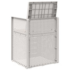 Garten Esszimmerstühle 2 pcs Weiß und Taupe PP