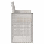 Garten Esszimmerstühle 2 pcs Weiß und Taupe PP