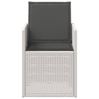 Garten Esszimmerstühle 2 pcs Weiß und Anthrazit PP