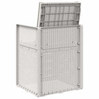 Garten Esszimmerstühle 2 pcs Weiß und Hellgrau PP