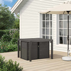 Garten Esszimmerstühle 2 pcs Hellgrau und Creme PP