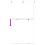 Balkon Seitenmarkise 100% Polyester Eisen Stahl