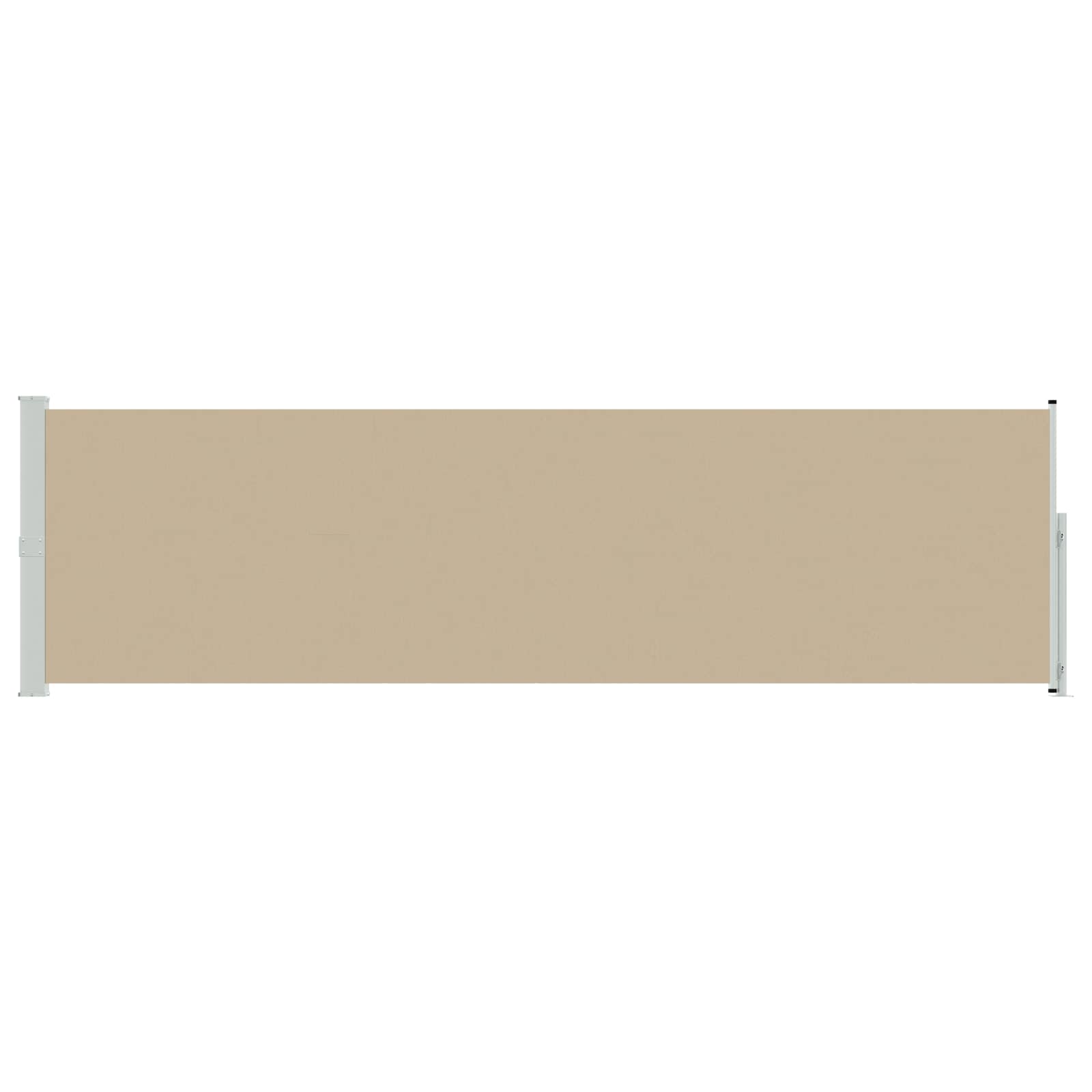 Ausziehbares Seitenmarkise Beige 500 x 117 cm Polyester