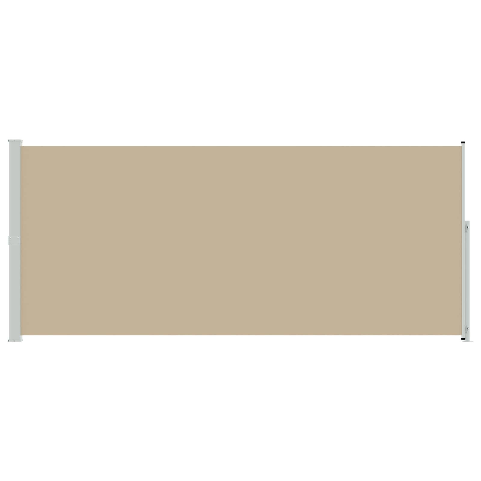 Ausziehbares Seitenmarkise Beige 600 x 180 cm Polyester
