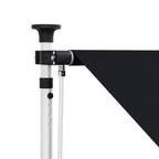 Manuell einziehbare Markise Schwarz 200 cm