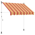 Manuell einziehbare Markise Mehrfarbig 350 x 115 x 300 cm