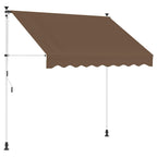Manuell einziehbare Markise Taupe 150 cm