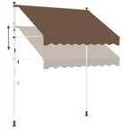 Manuell einziehbare Markise Taupe 350 cm