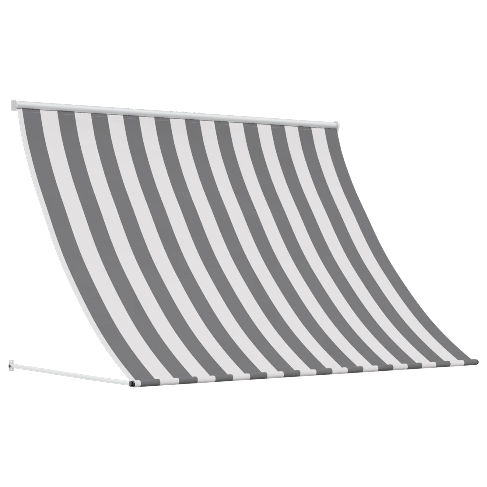 Markise Anthrazit und Weiß 350 x 150 cm