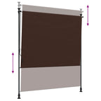 Outdoor Rollo Braun 150 x 270 cm