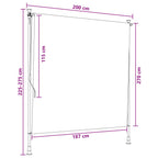 Outdoor Rollo Braun 200 x 270 cm