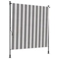 Outdoor Rollo Anthrazit und Weiß 120 x 270 cm