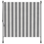 Outdoor Rollo Anthrazit und Weiß 120 x 270 cm