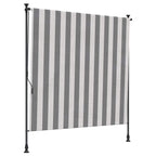 Outdoor Rollo Anthrazit und Weiß 200 x 270 cm