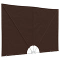 Balkon Sichtschutz 240 x 160 cm Polyester Rechtwinklig Braun