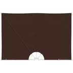 Balkon Sichtschutz 240 x 160 cm Polyester Rechtwinklig Braun