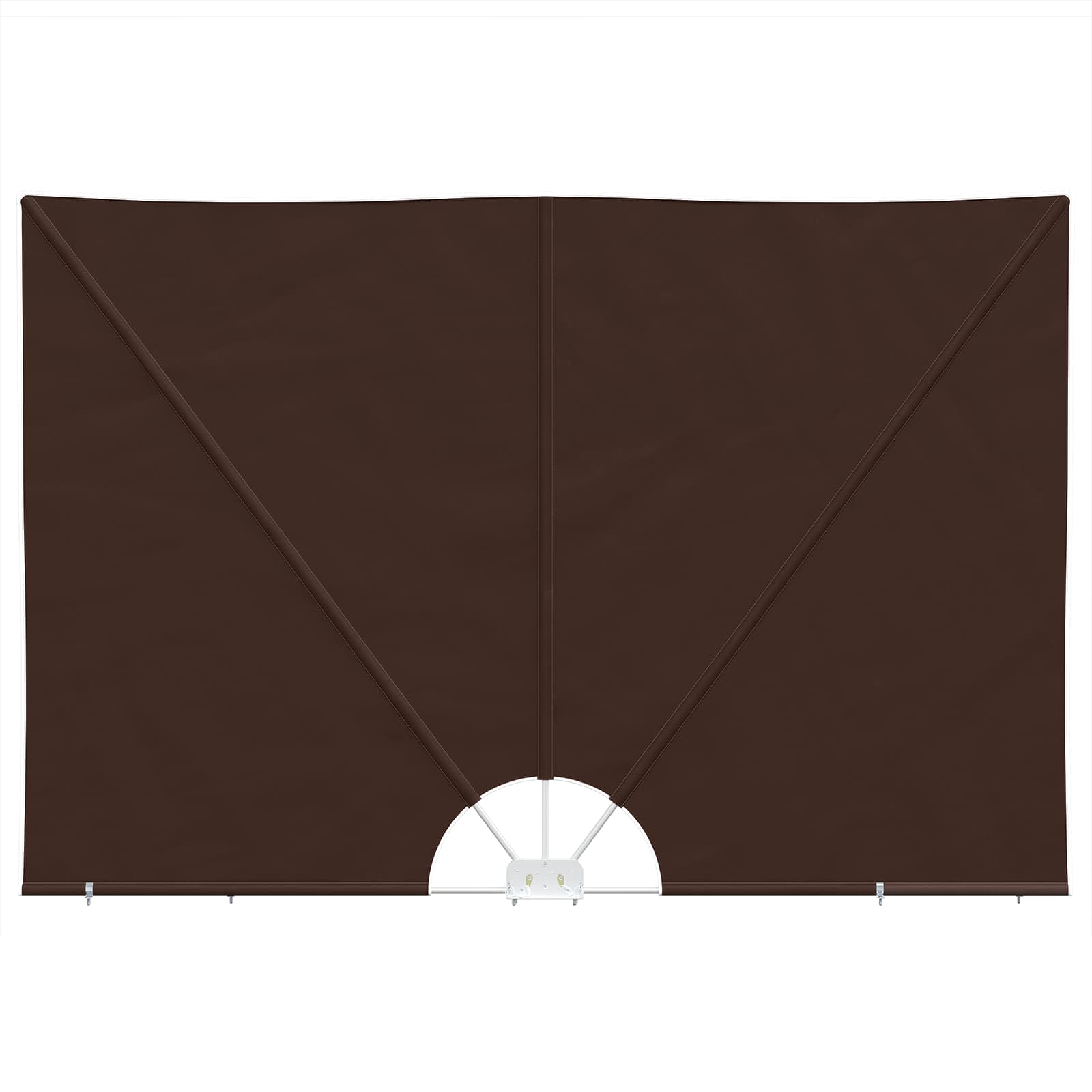 Balkon Sichtschutz 240 x 160 cm Polyester Rechtwinklig Braun