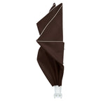 Balkon Sichtschutz 240 x 160 cm Polyester Rechtwinklig Braun