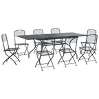 Garten Essgruppe 9 pcs Anthrazit 212 x 90 x 76 cm