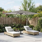 Garten-Sonnenschirm 200 x 300 cm Polyester Rechtwinklig