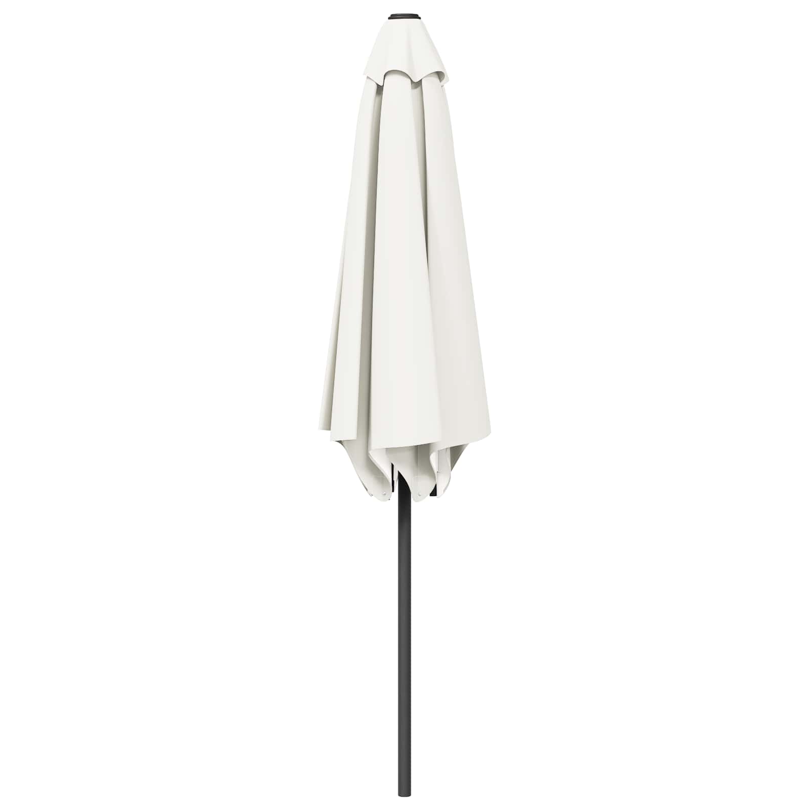 Garten-Sonnenschirm 270 x 270 cm Polyester Rechtwinklig Creme