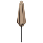 Garten-Sonnenschirm 270 x 270 cm Polyester Rechtwinklig Taupe