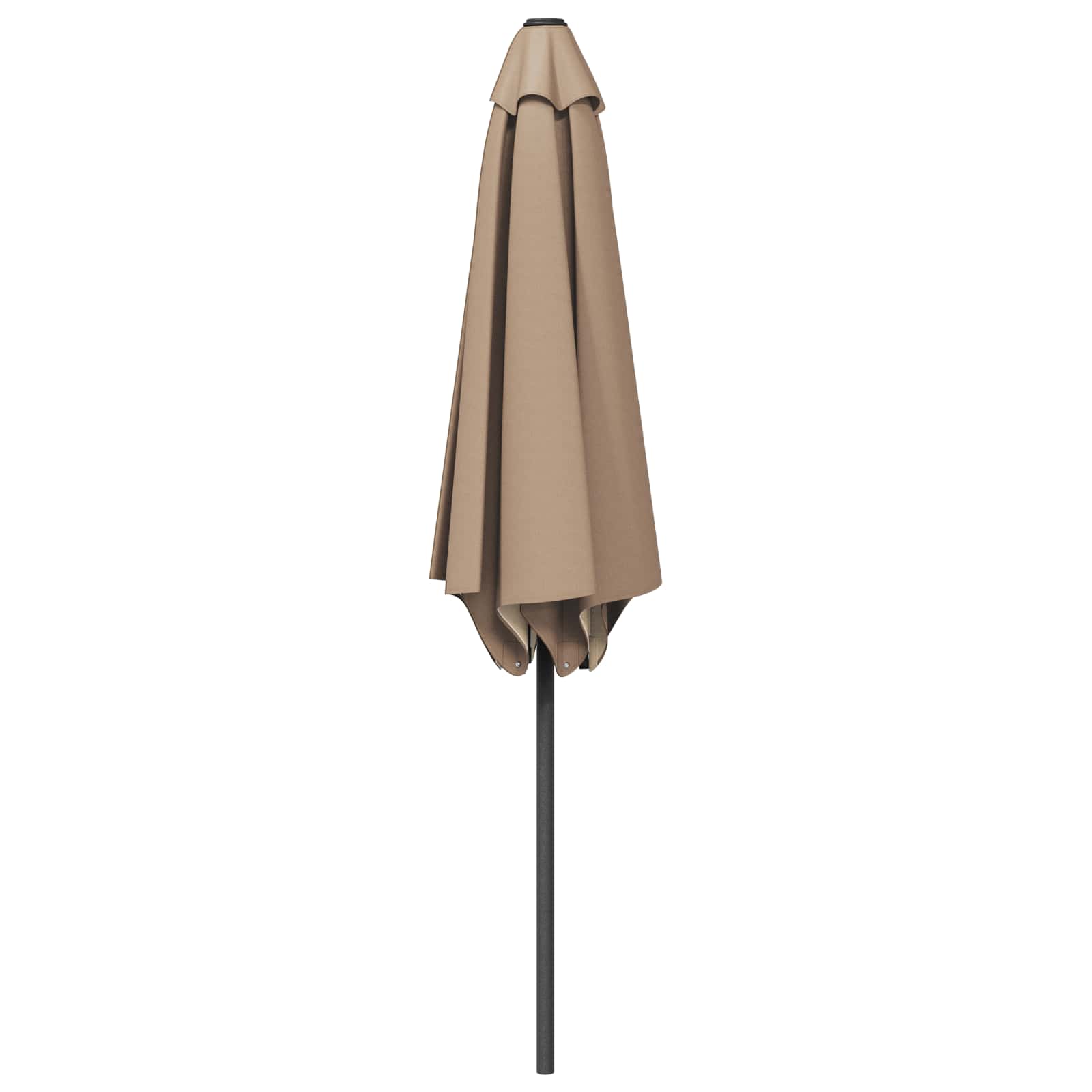 Garten-Sonnenschirm 300 x 300 cm Polyester Rechtwinklig Taupe