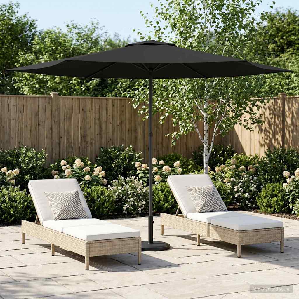 Garten-Sonnenschirm 300 x 300 cm Polyester Rechtwinklig