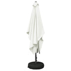 Garten-Sonnenschirm 200 x 300 cm Polyester Rechtwinklig Creme