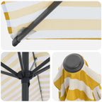 Garten-Sonnenschirm 230 x 230 cm Polyester Rechtwinklig