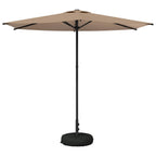 Garten-Sonnenschirm 270 x 270 cm Polyester Rechtwinklig Taupe