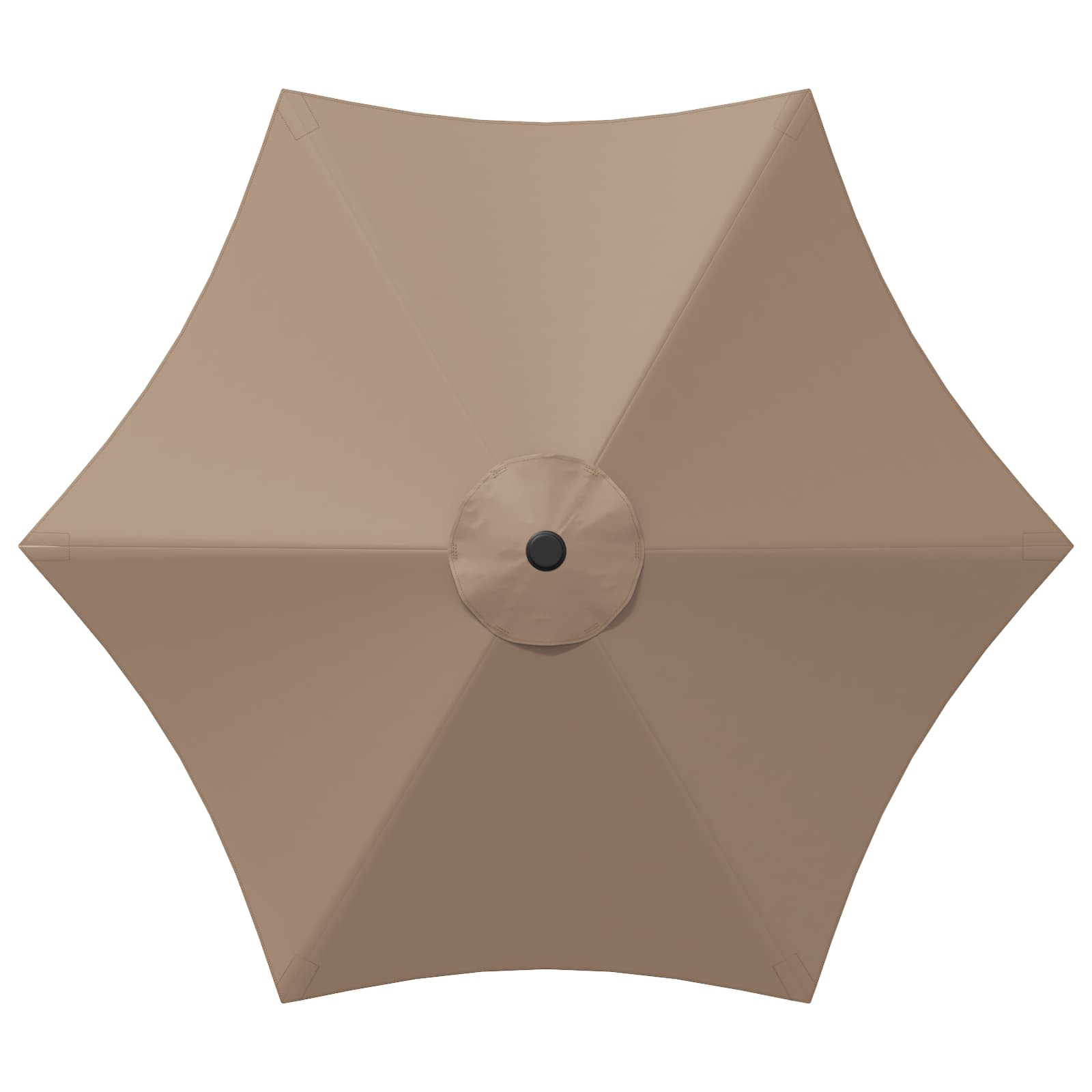 Garten-Sonnenschirm 270 x 270 cm Polyester Rechtwinklig Taupe