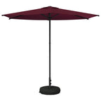 Garten-Sonnenschirm 270 x 270 cm Polyester Rechtwinklig