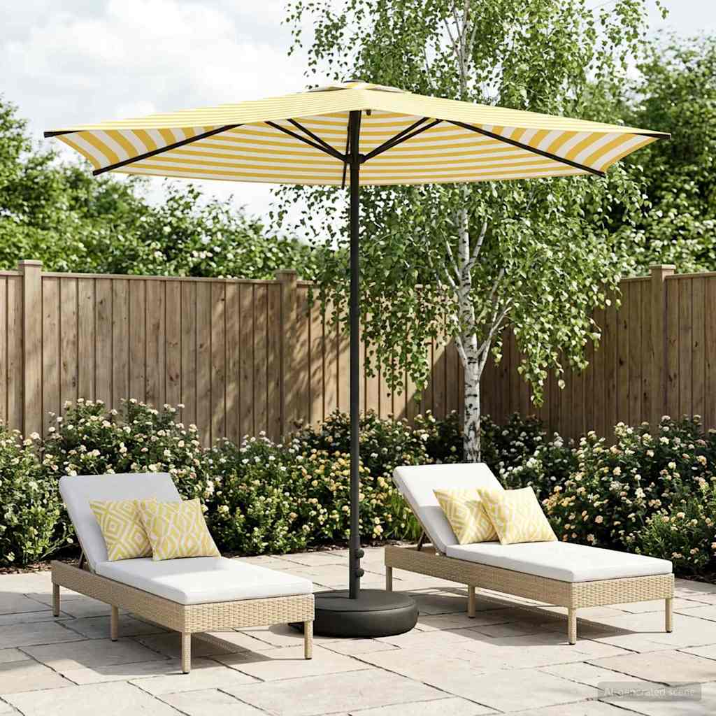Garten-Sonnenschirm 270 x 270 cm Polyester Rechtwinklig