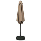 Garten-Sonnenschirm 300 x 300 cm Polyester Rechtwinklig Taupe