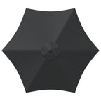Garten-Sonnenschirm 300 x 300 cm Polyester Rechtwinklig