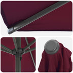 Garten-Sonnenschirm 300 x 300 cm Polyester Rechtwinklig