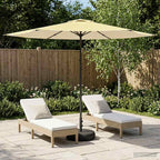 Garten-Sonnenschirm 300 x 300 cm Polyester Rechtwinklig