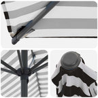 Garten-Sonnenschirm 300 x 300 cm Polyester Rechtwinklig