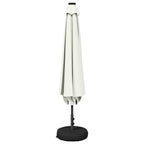 Garten Sonnenschirm mit LED-Lichtern 200 x 300 cm Polyester