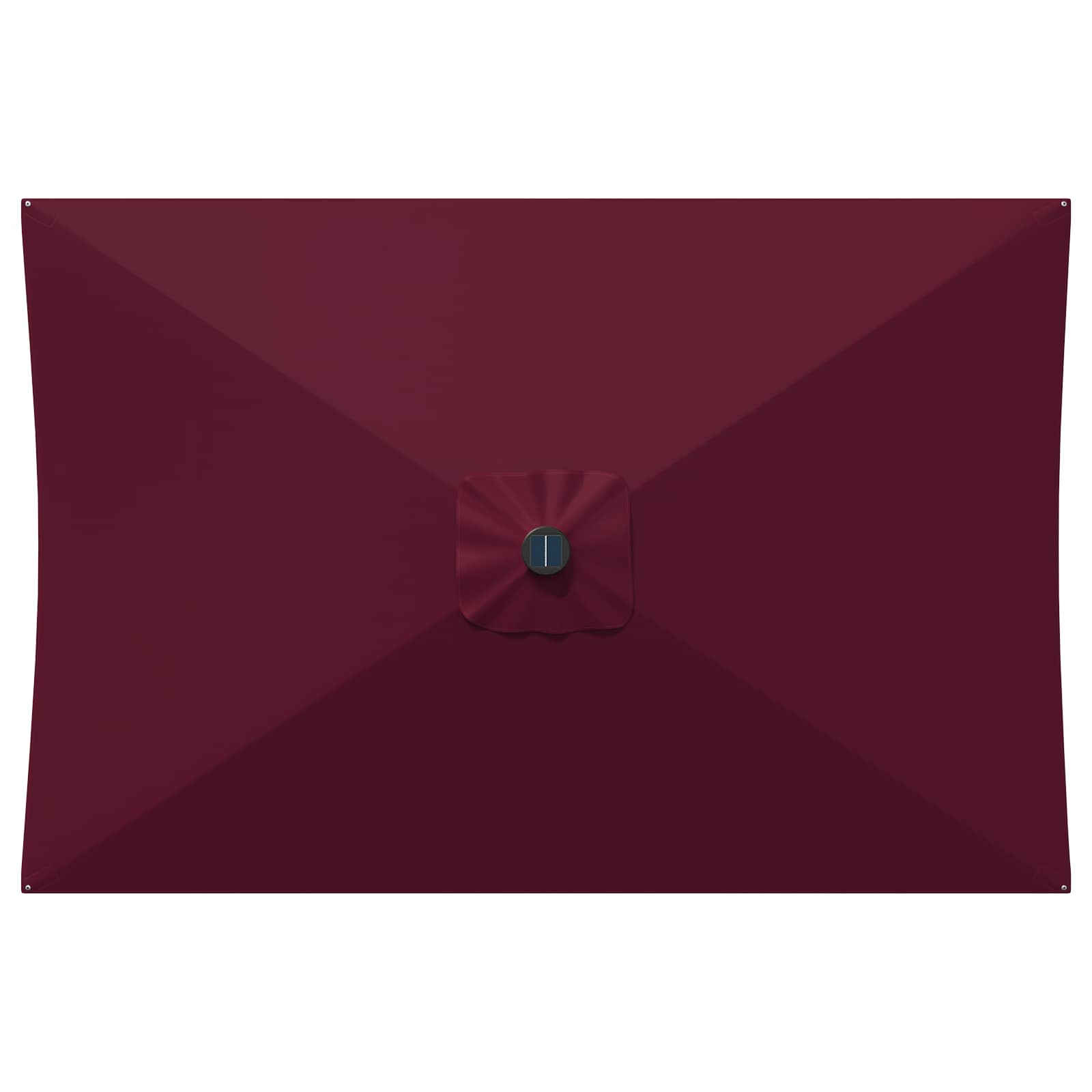 Garten Sonnenschirm mit LED-Lichtern 200 x 300 cm Polyester
