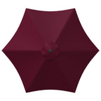 Garten Sonnenschirm mit LED-Lichtern 230 x 230 cm Polyester