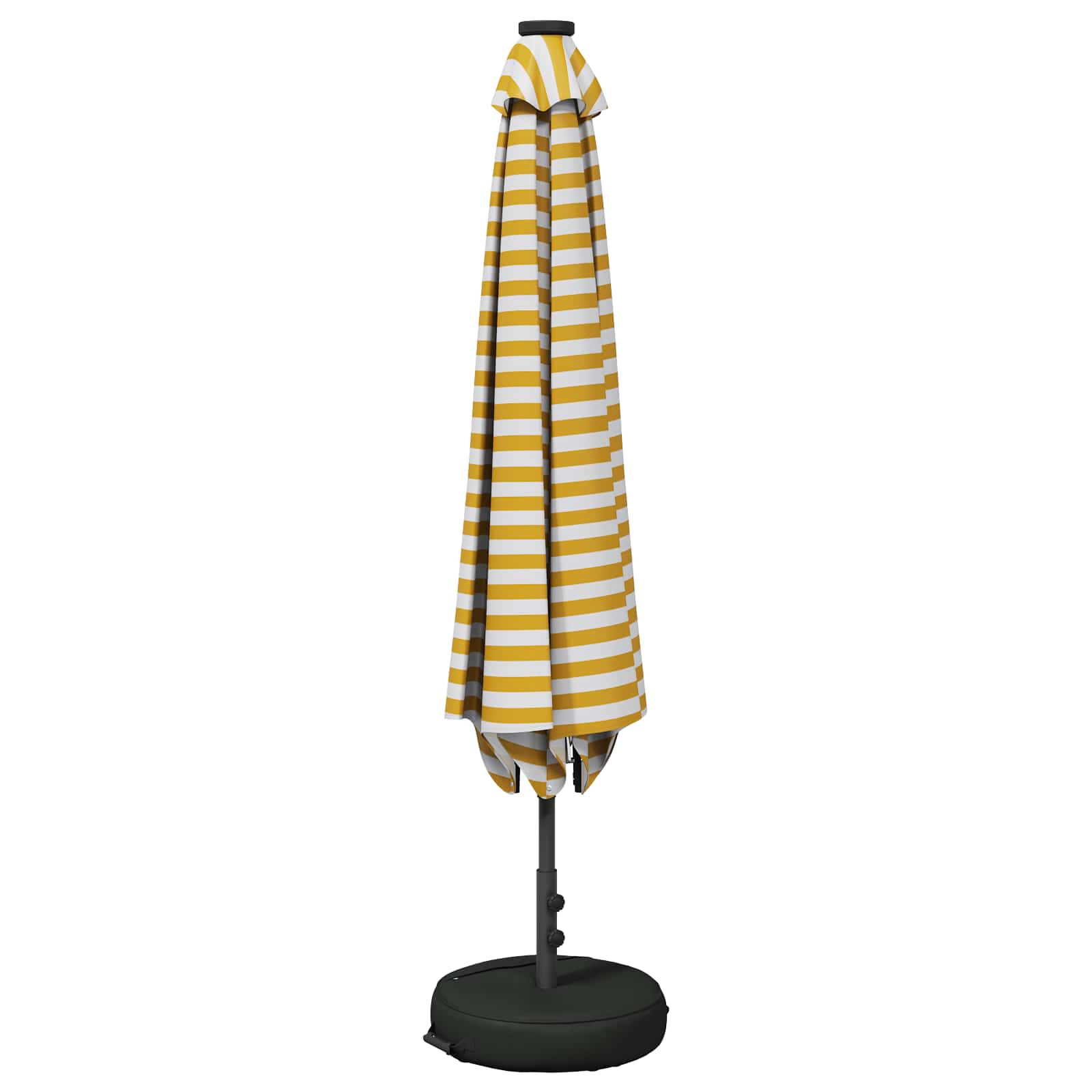 Garten Sonnenschirm mit LED-Lichtern 230 x 230 cm Polyester