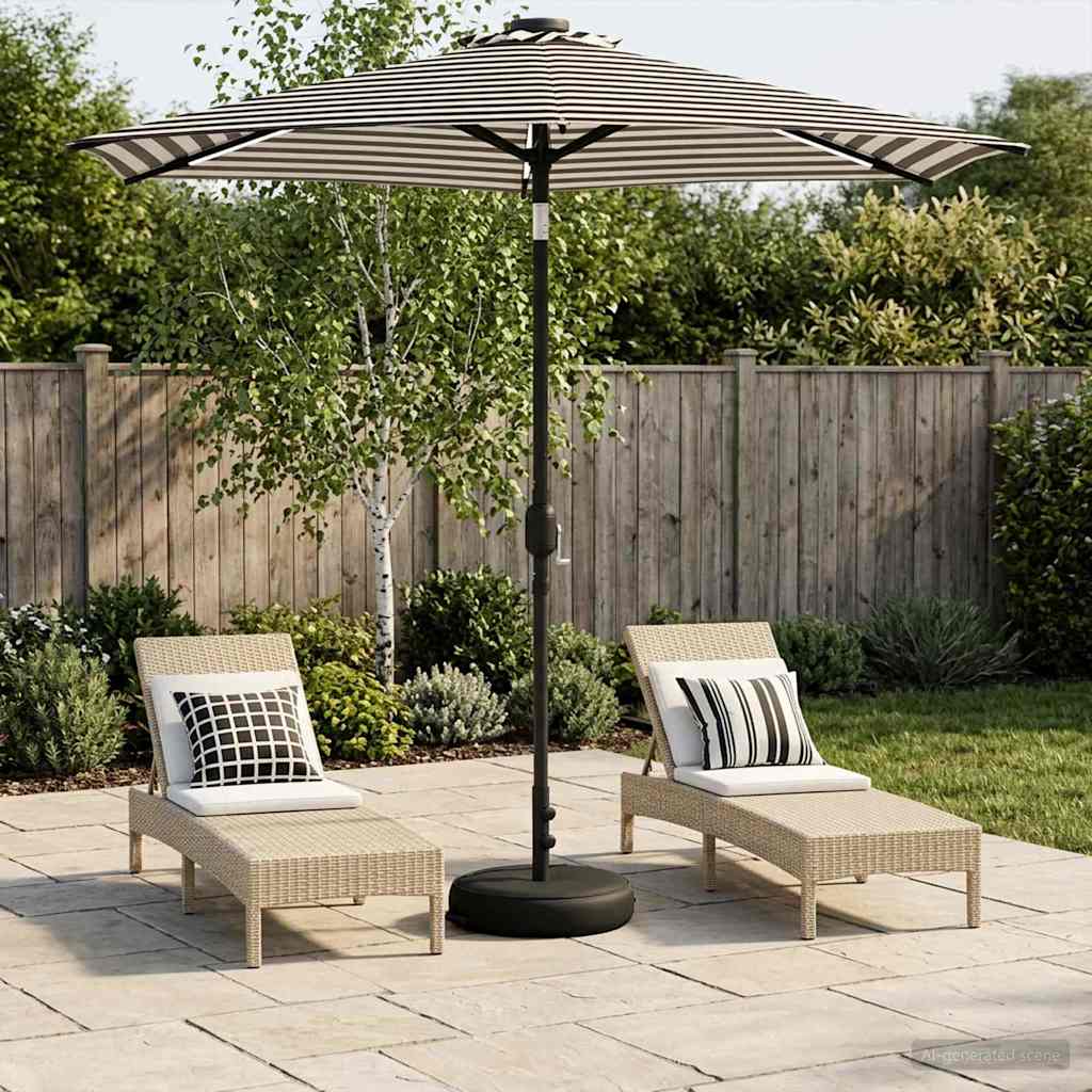 Garten Sonnenschirm mit LED-Lichtern 230 x 230 cm Polyester