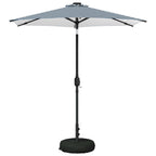Garten Sonnenschirm mit LED-Lichtern 230 x 230 cm Polyester