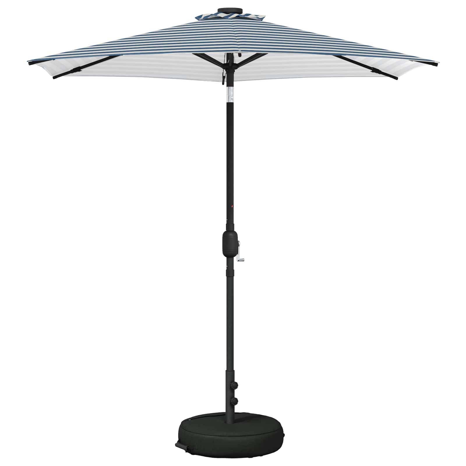 Garten Sonnenschirm mit LED-Lichtern 230 x 230 cm Polyester