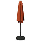 Garten Sonnenschirm mit LED-Lichtern 270 x 270 cm Polyester